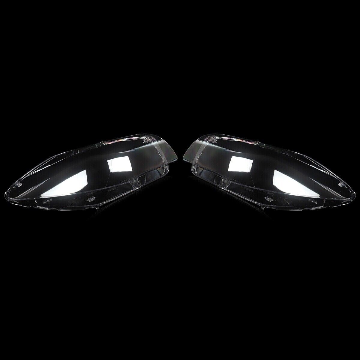 FOR 2011-2016 BMW 5 SERIES F10 HEADLIGHT LENS HEADLAMP COVERS RIGHT + LEFT SIDE